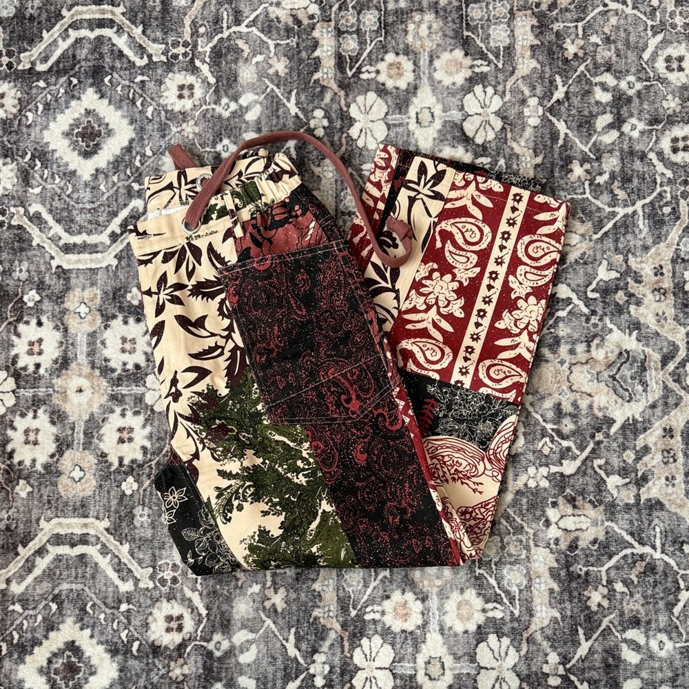 Amazon Multicolor Patchwork Barrel Pants - image 1